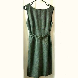 Banana Republic Dress Grey 8 Belt with Pockets